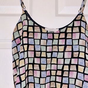 Lush Geometric Pastel Cami Top